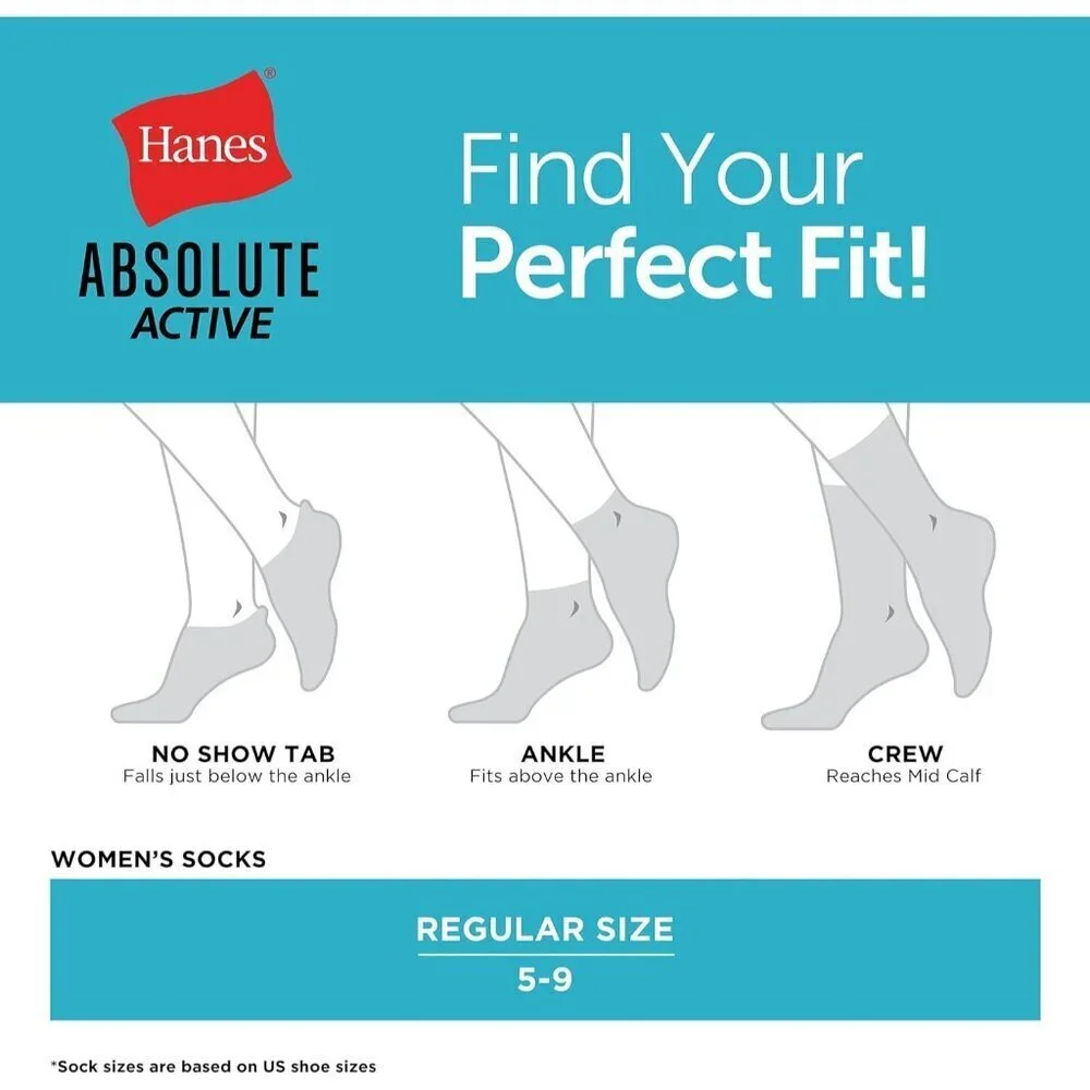 Women's White 4-pairs Cushioned Absolute Active Seamless Toe Crew Socks